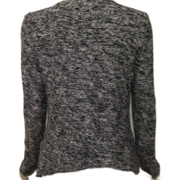 Lucky Brand Double Breasted Pea Coat Marled Cardigan Sweater Size Medium - Picture 3 of 6